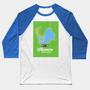 Chiemsee German lake map Baseball T-Shirt